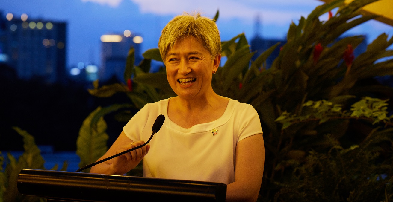 Senator the Hon Penny Wong, Minister for Foreign Affairs meets with representatives of the Australian business community, including leadership of the Australian Chamber of Commerce (AusCham Vietnam) at the Consul General’s Residence, Ho Chi Minh City, Vietnam on August 23, 2023. Source: DFAT / https://multimedia.dfat.gov.au/fotoweb/archives/5019-PUBLIC-Library/MasterArchive/MasterArchive/000130348.jpg.info#c=%2Ffotoweb%2Farchives%2F5019-PUBLIC-Library%2F%2B%2Fimages%2F