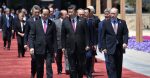 President Vladimir Putin with President of the People's Republic of China Xi Jinping (centre) and President of Vietnam Tran Dai Quang, 2017. Source: 	The Russian Presidential Press and Information Office / http://surl.li/mhsfj