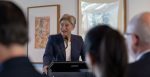 Foreign Minister Penny Wong launching the AP4D paper, 8 February 2024. Source: DFAT. / http://tinyurl.com/35et3hze