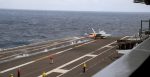 F/A-18E Super Hornet takes off from USS Theodor Roosevelt. Source: US Navy. / https://tinyurl.com/ypydjdt2 