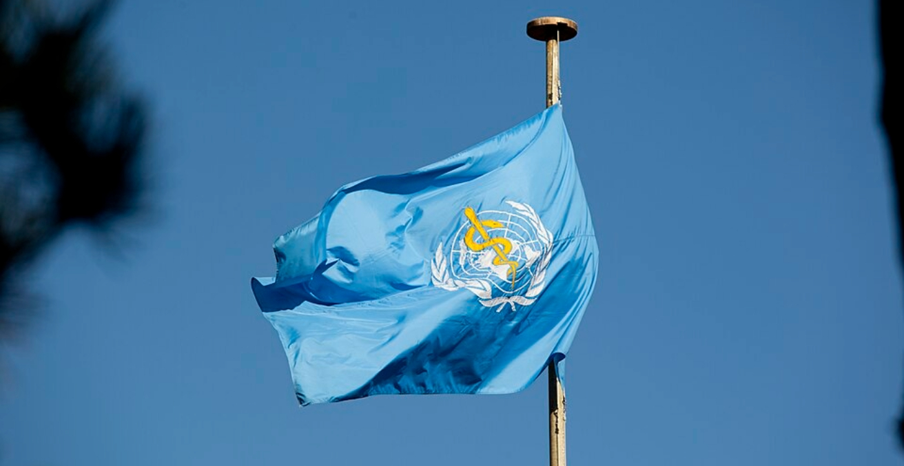 World Health Organisation flag. Source: United States Mission Geneva / https://t.ly/iDR7W World Health Organisation flag. Source: United States Mission Geneva / https://t.ly/iDR7W