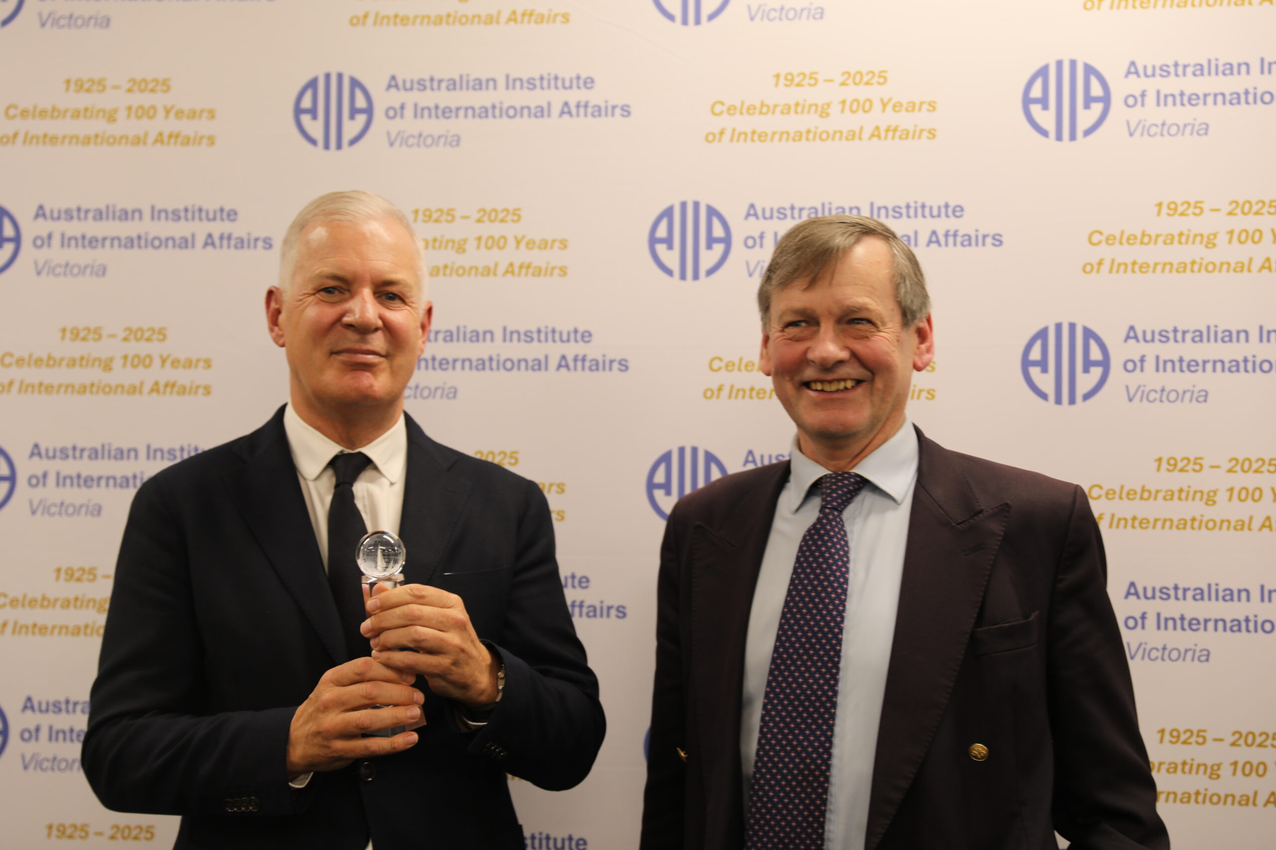 John Denton AO FAIIA and Richard Iron CMG,OBE
